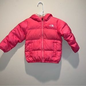 Girl’s The North Face Hooded Reversible Puffer Jacket Size 3T